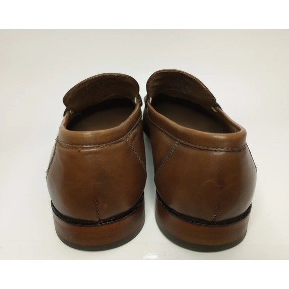 Aston Grey (Ashley) Mens Size 8.5 Brown Leather Style #101076 Loafer - Picture 3 of 11